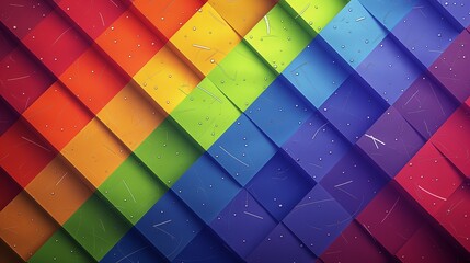 Abstract colorful rainbow pride month wallpaper design for presentation.	