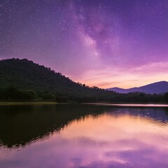 sunrise over the lake