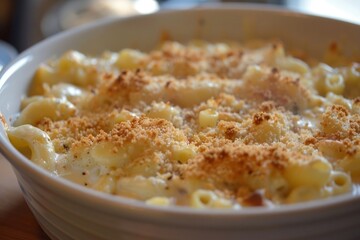 Creamy Macaroni and Cheese with Breadcrumbs