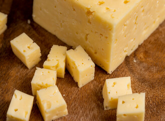 natural organic cheese products close-up
