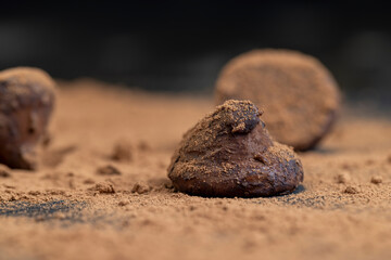 sweet chocolates with natural cocoa and cocoa butter