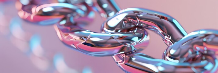 Elegant 925 sterling silver cuban chain link on a background surface showcasing a luxurious design and reflective quality. Product design inspiration for jewelry