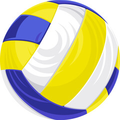 A volleyball ball isolated icon cartoon illustration