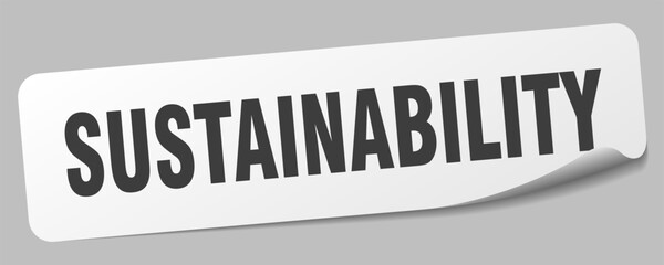sustainability sticker. sustainability label