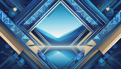 Obraz premium Abstract Blueprints: Vector Background Frame Design