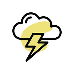 Lightning vector icon