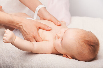 Baby Therapeutic Chest Massage