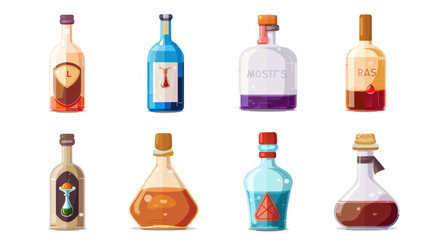 bottle  icon, drink, vector, generative ai