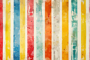 Retro Vertical Color Striped Background. Vector illustration design.