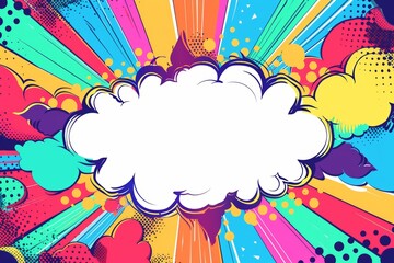 KSAbstract background with a colorful cartoon comic book 