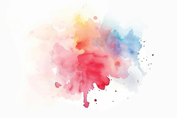 vibrant watercolor masterpiece takes center stage on a clean white canvas.