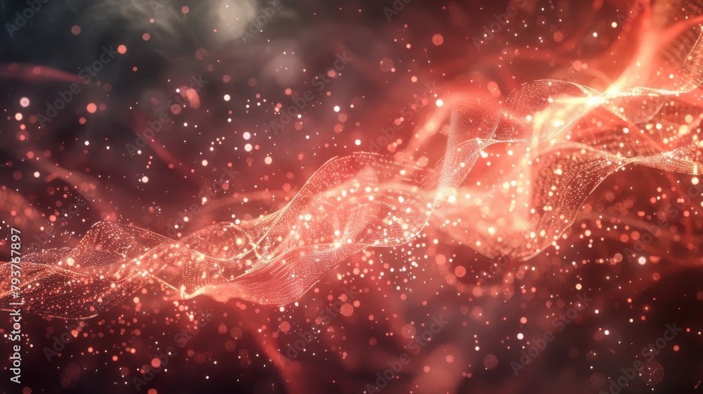 Poster background with space, generative ai.