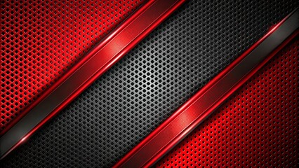 abstract metallic red and black background