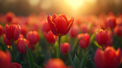 Tulip In Nature Cinematic