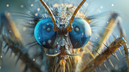 Macro Shots Showcase the Intricate Features of Malaria and Dengue Mosquitoes - obrazy, fototapety, plakaty