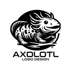 Axolotl Vector Logo Design