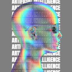 Kopf im Profil und künstliche Intelligenz © Patrick P. Palej