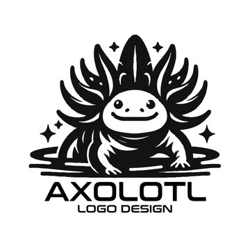 Axolotl Vector Logo Design