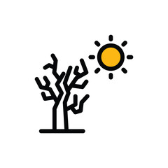 Drought vector icon