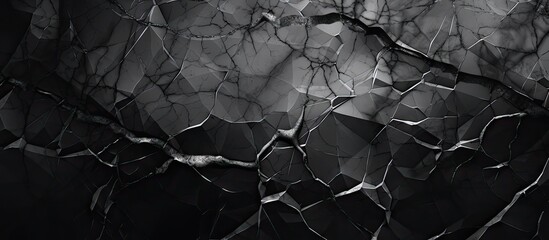 Cracked wall closeup in black and white - obrazy, fototapety, plakaty