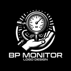BP Monitor Vector Logo Design