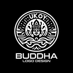 Buddha Vector Logo Design