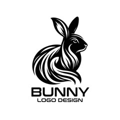 Fototapeta premium Bunny Vector Logo Design