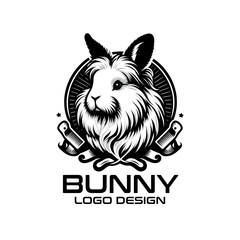 Fototapeta premium Bunny Vector Logo Design