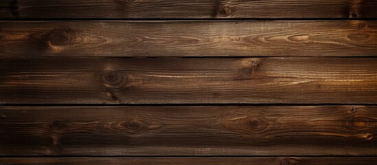 Wooden wall with rich dark stain