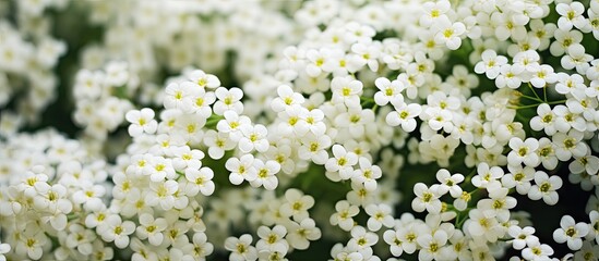 White blooms with yellow centers