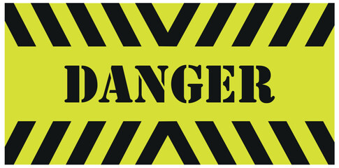 warning sign, warning text, warning text, traffic lane warning sign