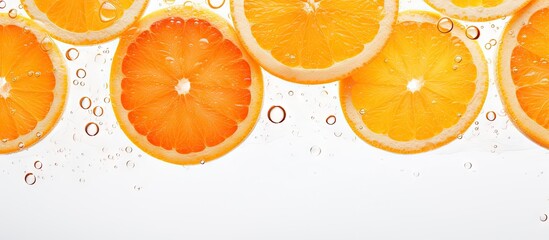 Oranges slices in water