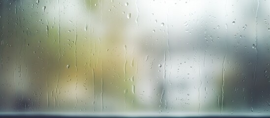 Raindrops on Window Glass