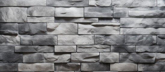 Obraz premium Close up of weathered grey stone wall
