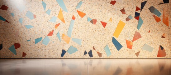 Colorful Geometric Patterns on Wall