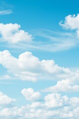 Obraz premium b'Blue sky with white clouds background'