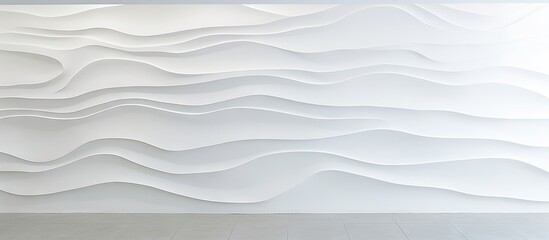 A textured white wall with undulating pattern