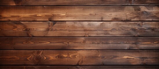 Wooden Wall with Brown Stain