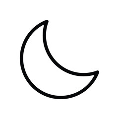 Obraz na płótnie Canvas Half Moon vector icon