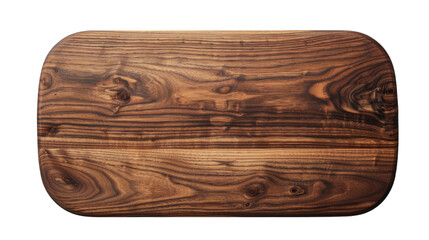 Top-Down View of Wooden TV Table on the transparent background, PNG Format