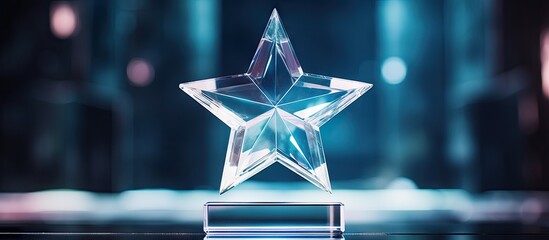 Star award on table