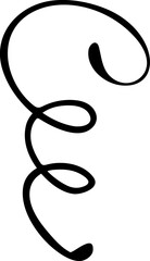 abstract black floral illustration