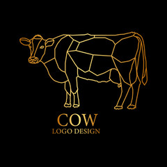 Cow Vector Logo Design