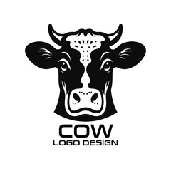 Cow Vector Logo Design