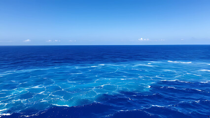 Fototapeta premium blue and beautiful ocean view,background,Generative AI