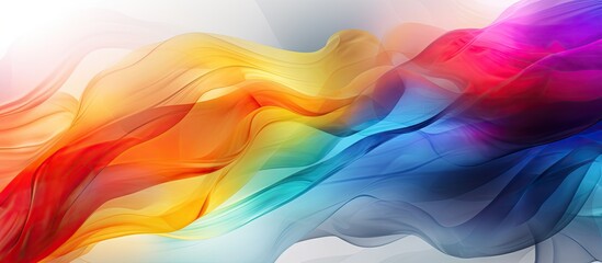 Abstract rainbow close-up
