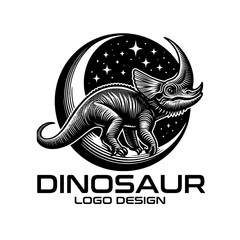 Dinosaur Vector Logo Design © isuru
