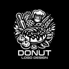 Donut Vector Logo Design