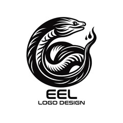 Eel Vector Logo Design 