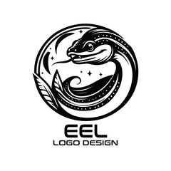 Eel Vector Logo Design 